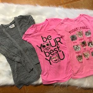 Justice & More Lot Of 3 Tops Size Girl’s 14/16